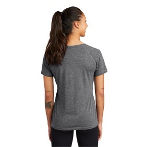 Sport-Tek Ladies PosiCharge Tri-Blend Wicking Scoop Neck ...