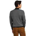 Brooks Brothers Washable Merino Birdseye 1/4-Zip Sweater