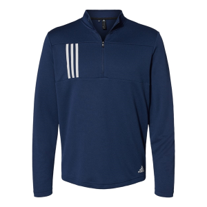 Adidas 3-Stripes Double Knit Quarter-Zip Pullover