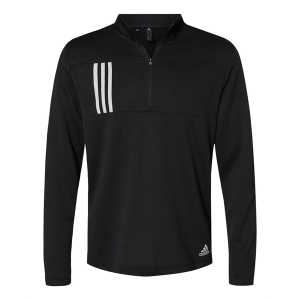 Adidas 3-Stripes Double Knit Quarter-Zip Pullover