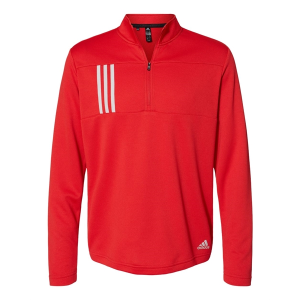 Adidas 3-Stripes Double Knit Quarter-Zip Pullover